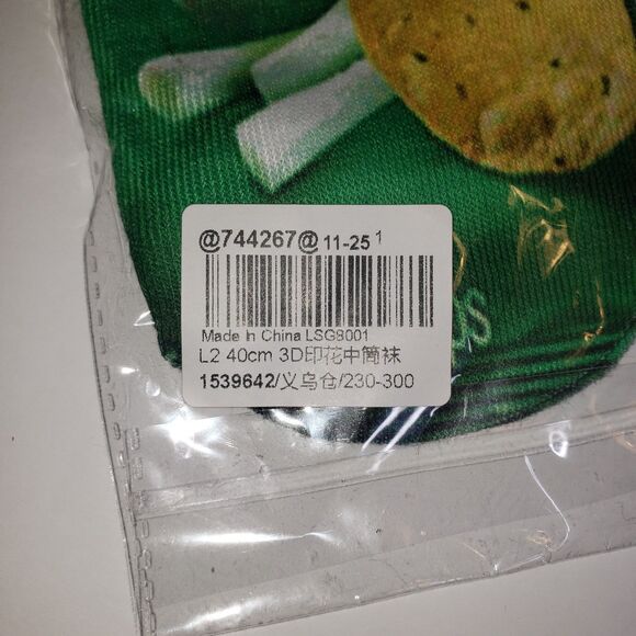 Harajuku Funny Lays Sour Cream and Onion Potato Chips Socks One Size NEW - Picture 4 of 6